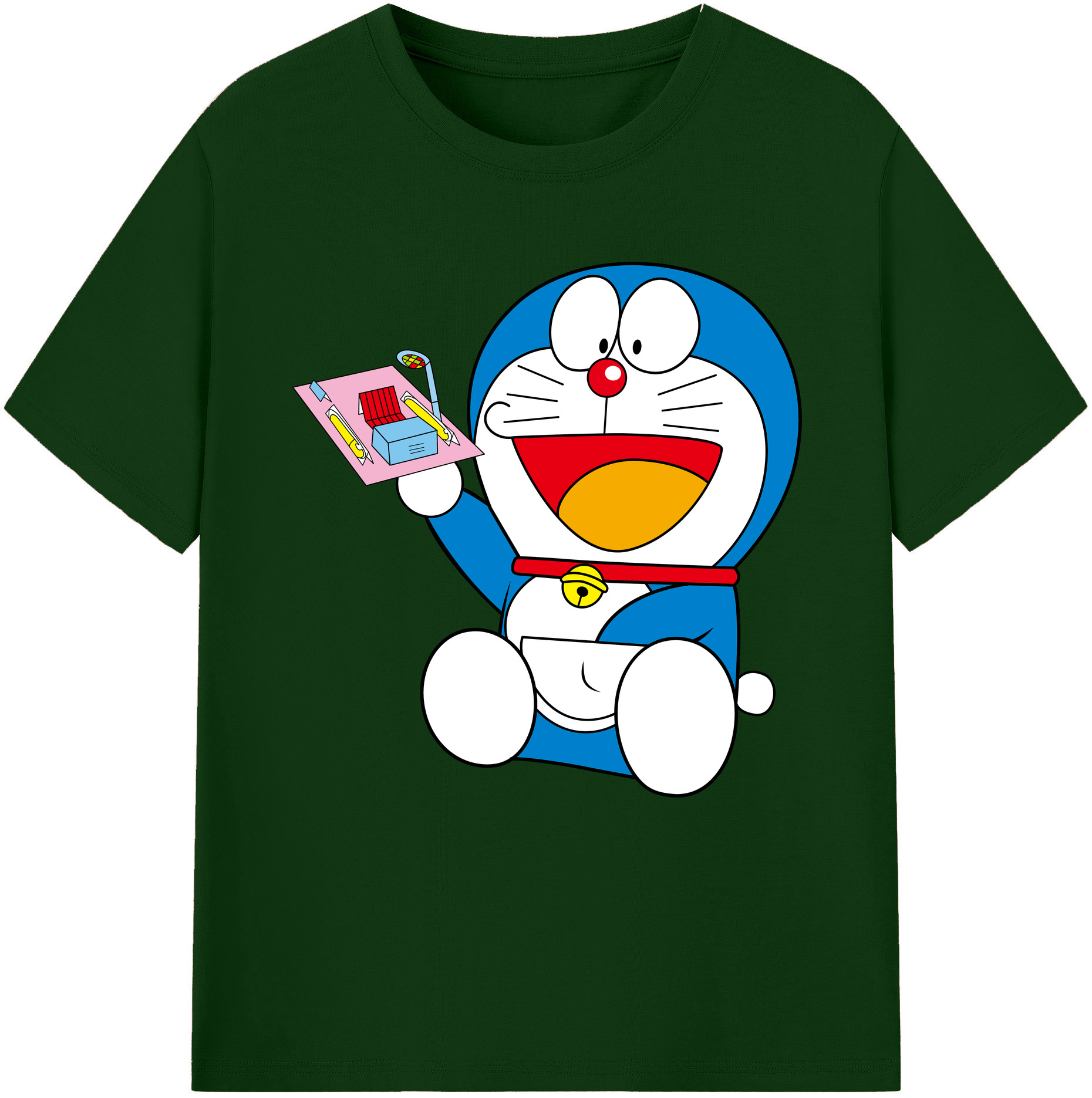 （画像用） ドラえもん Doraemon 綿100％半袖Tシャツ（フロントプリント）